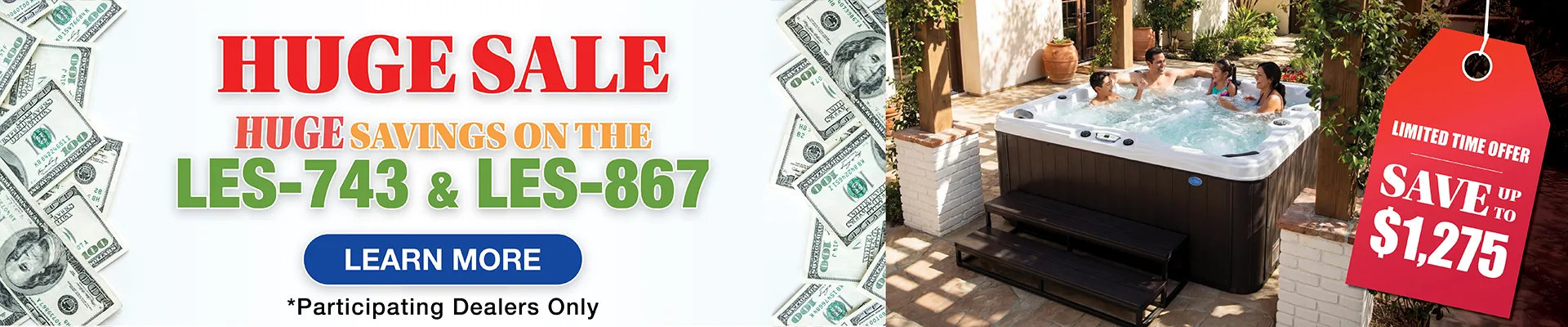 Calspas hot tub being used in a family setting - Jupiter